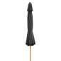 Preview: Doppler Kurbelschirm ALU WOOD Ultra 350cm Mast 48mm Holzoptik Anthrazit